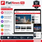 Download FlatNews Pro Theme GPL – Perfect WordPress theme for news blogs and magazines